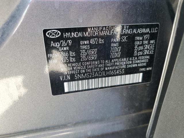 Photo 13 VIN: 5NMS23AD1LH165453 - HYUNDAI SANTA FE S 