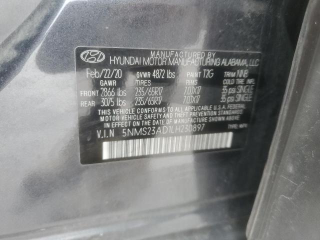 Photo 12 VIN: 5NMS23AD1LH230897 - HYUNDAI SANTA FE 