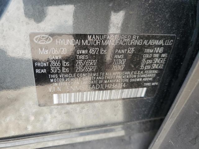 Photo 12 VIN: 5NMS23AD1LH236134 - HYUNDAI SANTA FE S 