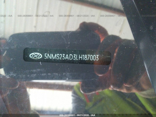 Photo 8 VIN: 5NMS23AD3LH187003 - HYUNDAI SANTA FE 