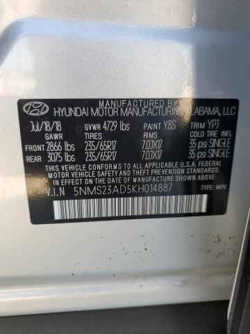 Photo 9 VIN: 5NMS23AD5KH014887 - HYUNDAI SANTA FE S 