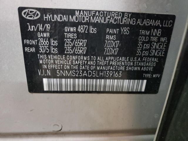 Photo 11 VIN: 5NMS23AD5LH139163 - HYUNDAI SANTA FE 