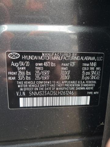 Photo 12 VIN: 5NMS23AD5LH261246 - HYUNDAI SANTA FE 