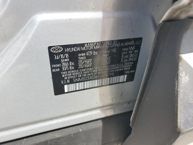 Photo 13 VIN: 5NMS23AD6KH014798 - HYUNDAI SANTA FE S 