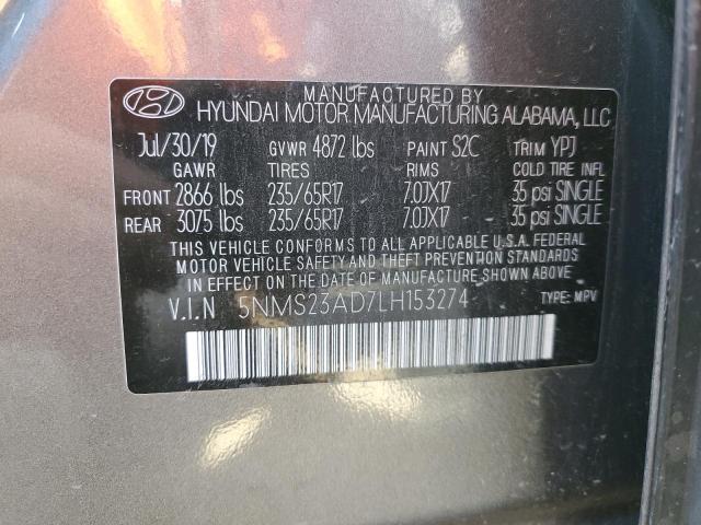 Photo 9 VIN: 5NMS23AD7LH153274 - HYUNDAI SANTA FE S 