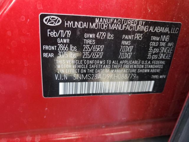 Photo 11 VIN: 5NMS23AD9KH088779 - HYUNDAI SANTA FE 