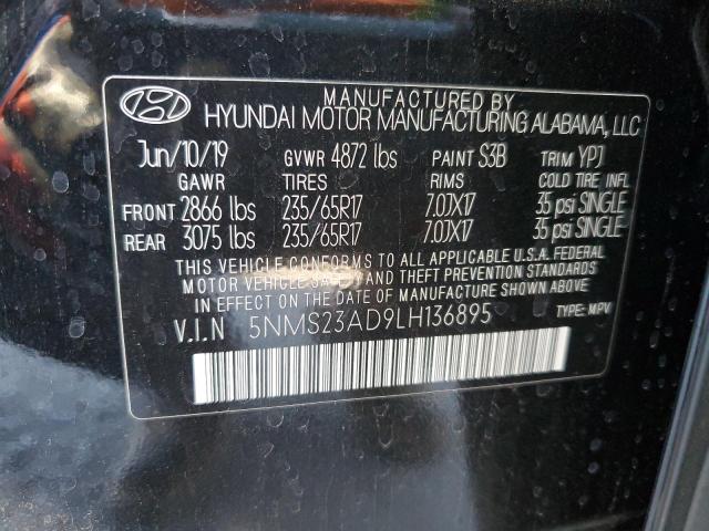 Photo 12 VIN: 5NMS23AD9LH136895 - HYUNDAI SANTA FE S 