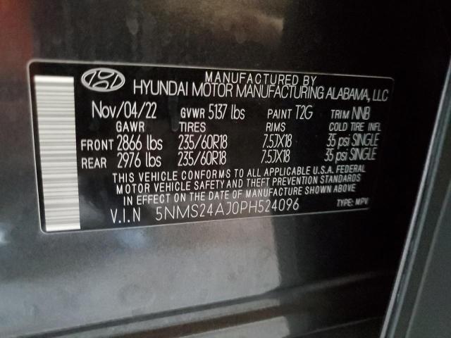 Photo 11 VIN: 5NMS24AJ0PH524096 - HYUNDAI SANTA FE S 