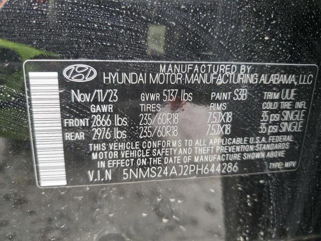 Photo 12 VIN: 5NMS24AJ2PH644286 - HYUNDAI SANTA FE 