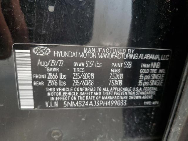 Photo 13 VIN: 5NMS24AJ3PH499033 - HYUNDAI SANTA FE S 