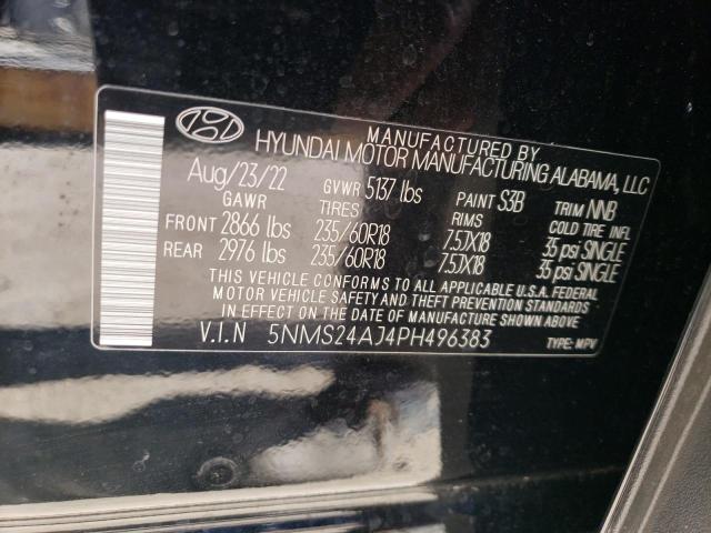 Photo 11 VIN: 5NMS24AJ4PH496383 - HYUNDAI SANTA FE 