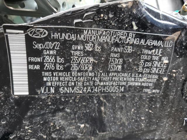 Photo 11 VIN: 5NMS24AJ4PH500514 - HYUNDAI SANTA FE S 