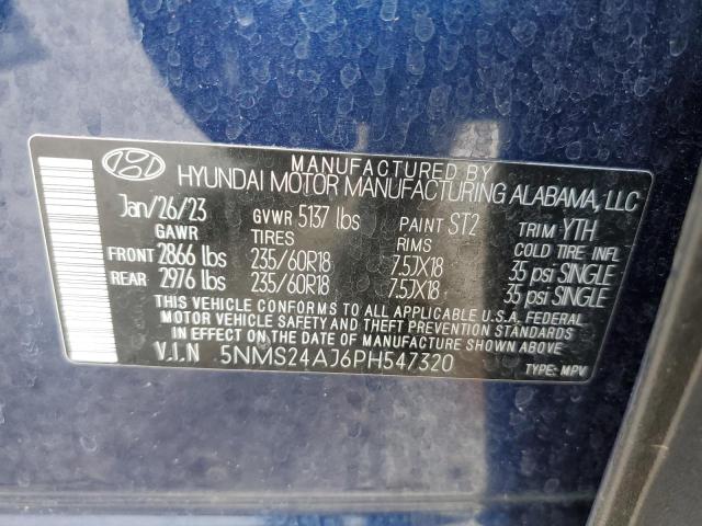 Photo 12 VIN: 5NMS24AJ6PH547320 - HYUNDAI SANTA FE S 