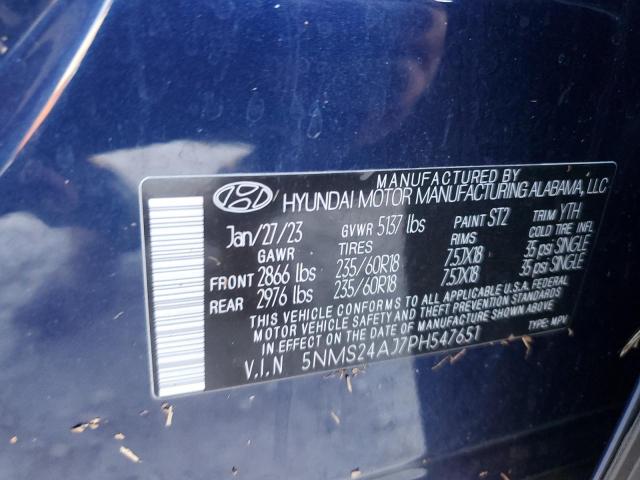 Photo 13 VIN: 5NMS24AJ7PH547651 - HYUNDAI SANTA FE S 