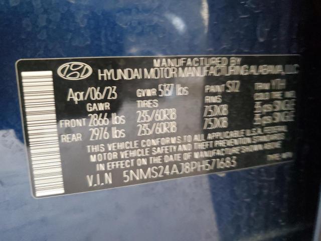 Photo 12 VIN: 5NMS24AJ8PH571683 - HYUNDAI SANTA FE 