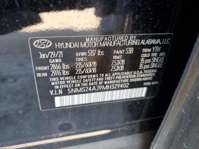 Photo 11 VIN: 5NMS24AJ9MH329402 - HYUNDAI SANTA FE S 