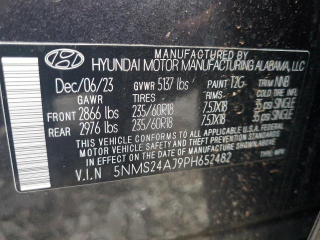 Photo 12 VIN: 5NMS24AJ9PH652482 - HYUNDAI SANTA FE S 