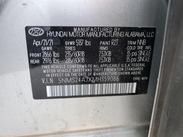 Photo 12 VIN: 5NMS24AJXMH359086 - HYUNDAI SANTA FE 