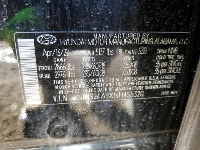 Photo 13 VIN: 5NMS24AJXNH455320 - HYUNDAI SANTA FE S 