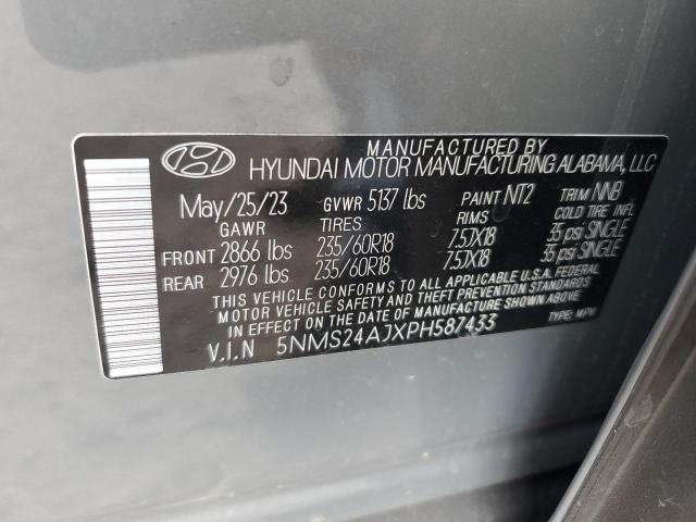 Photo 12 VIN: 5NMS24AJXPH587433 - HYUNDAI SANTA FE S 