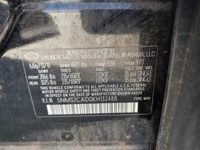 Photo 12 VIN: 5NMS2CAD0KH132488 - HYUNDAI SANTA FE 