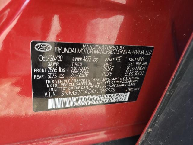 Photo 11 VIN: 5NMS2CAD0LH297975 - HYUNDAI SANTA FE 