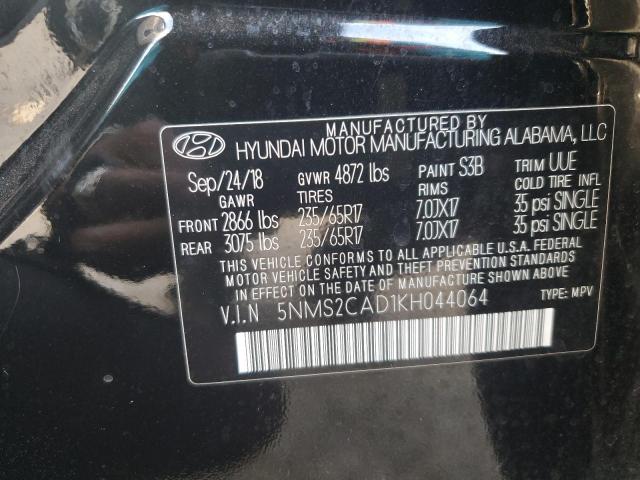 Photo 12 VIN: 5NMS2CAD1KH044064 - HYUNDAI SANTA FE S 