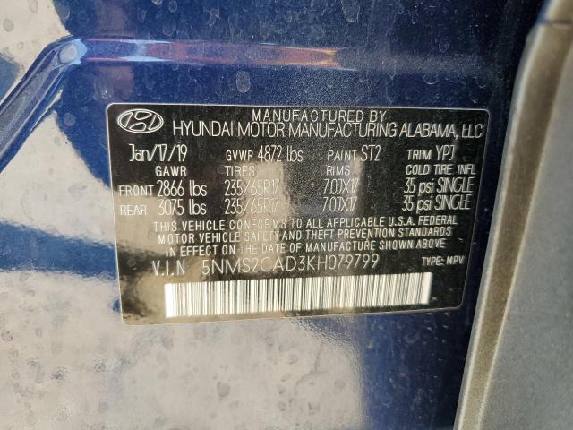 Photo 11 VIN: 5NMS2CAD3KH079799 - HYUNDAI SANTA FE S 