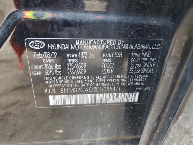 Photo 11 VIN: 5NMS2CAD3KH088471 - HYUNDAI SANTA FE S 