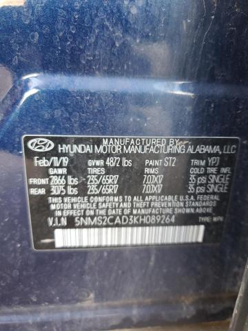 Photo 11 VIN: 5NMS2CAD3KH089264 - HYUNDAI SANTA FE S 