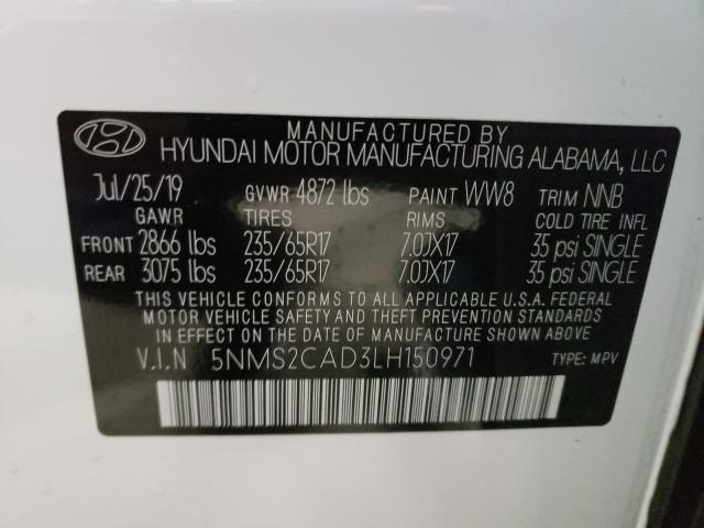 Photo 9 VIN: 5NMS2CAD3LH150971 - HYUNDAI SANTA FE C 