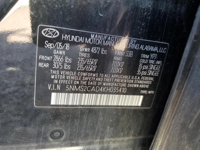 Photo 12 VIN: 5NMS2CAD4KH035410 - HYUNDAI SANTA FE 