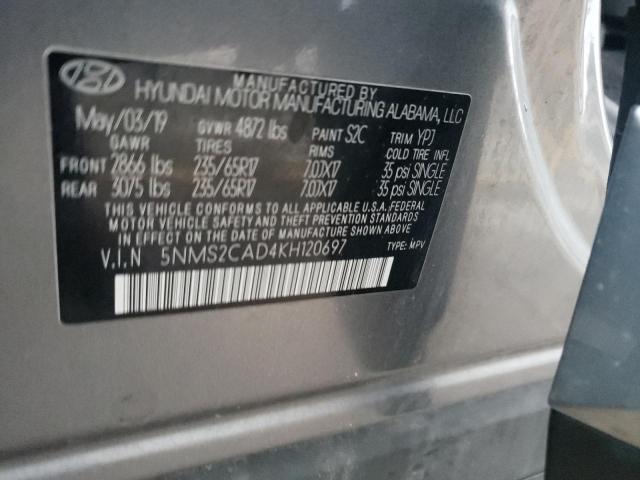 Photo 13 VIN: 5NMS2CAD4KH120697 - HYUNDAI SANTA FE 