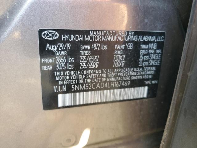 Photo 12 VIN: 5NMS2CAD4LH167469 - HYUNDAI SANTA FE S 