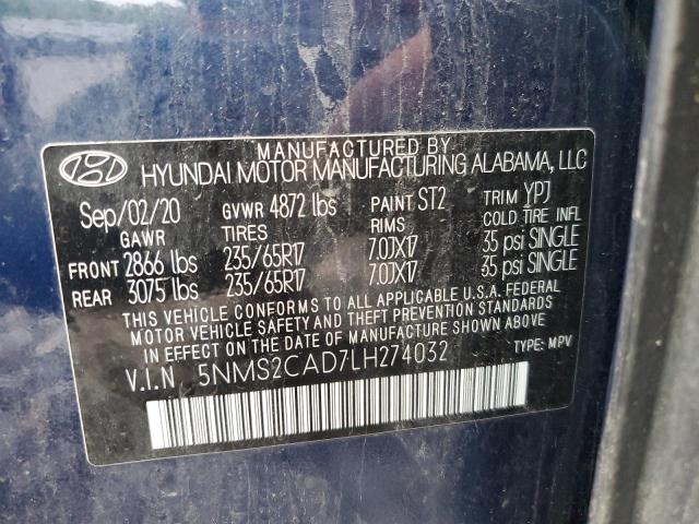 Photo 11 VIN: 5NMS2CAD7LH274032 - HYUNDAI SANTA FE 