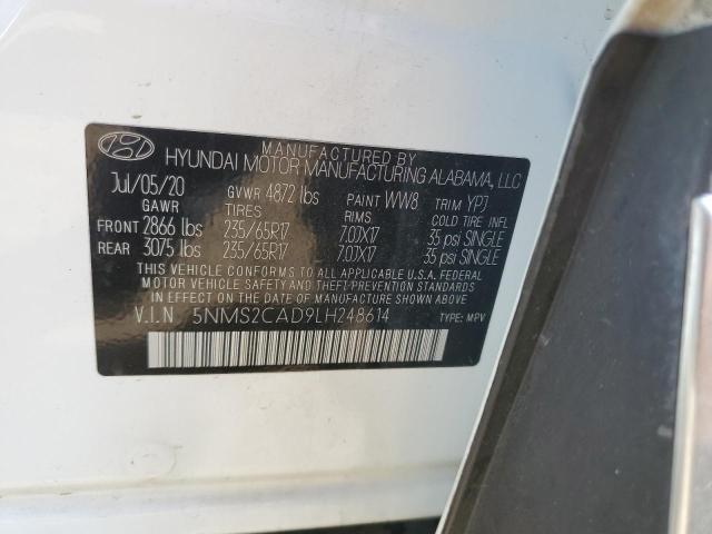 Photo 12 VIN: 5NMS2CAD9LH248614 - HYUNDAI SANTA FE S 