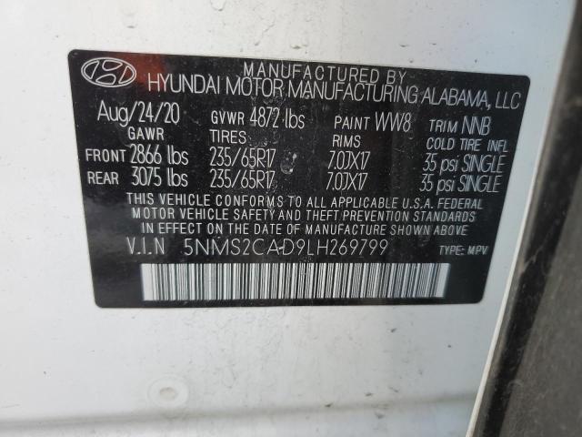 Photo 12 VIN: 5NMS2CAD9LH269799 - HYUNDAI SANTA FE S 