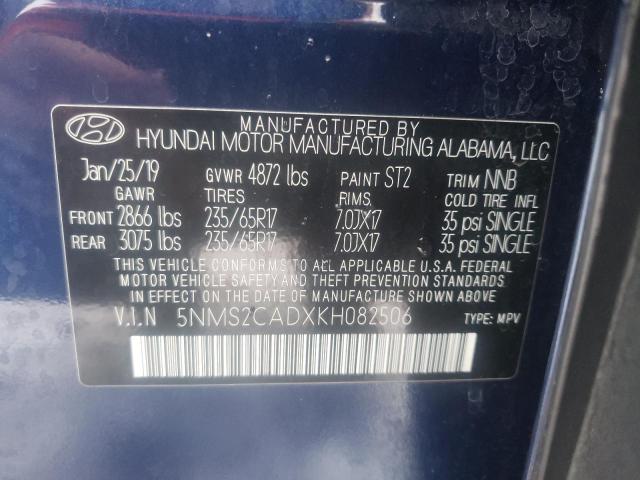 Photo 9 VIN: 5NMS2CADXKH082506 - HYUNDAI SANTA FE S 