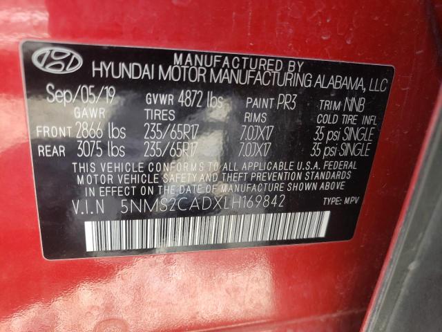 Photo 9 VIN: 5NMS2CADXLH169842 - HYUNDAI SANTA FE S 