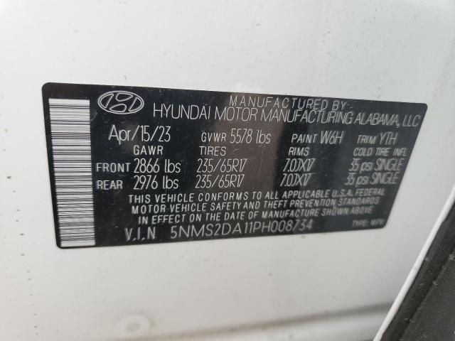 Photo 12 VIN: 5NMS2DA11PH008734 - HYUNDAI SANTA FE 