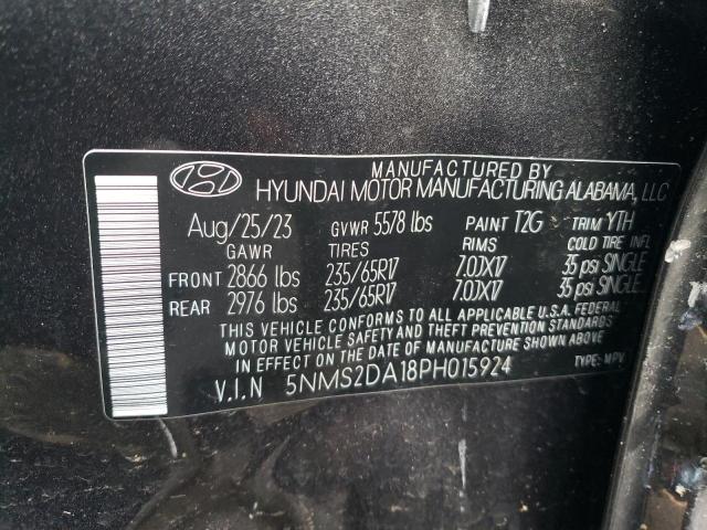 Photo 12 VIN: 5NMS2DA18PH015924 - HYUNDAI SANTA FE B 