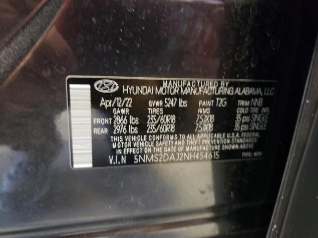 Photo 13 VIN: 5NMS2DAJ2NH454615 - HYUNDAI SANTA FE S 