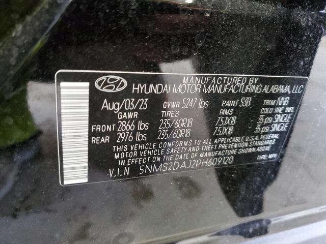 Photo 12 VIN: 5NMS2DAJ2PH609120 - HYUNDAI SANTA FE 