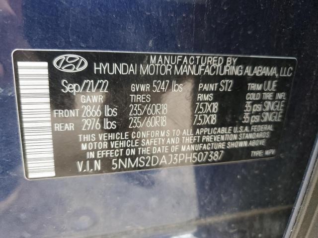 Photo 11 VIN: 5NMS2DAJ3PH507387 - HYUNDAI SANTA FE 