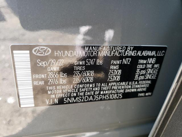 Photo 12 VIN: 5NMS2DAJ5PH510825 - HYUNDAI SANTA FE S 