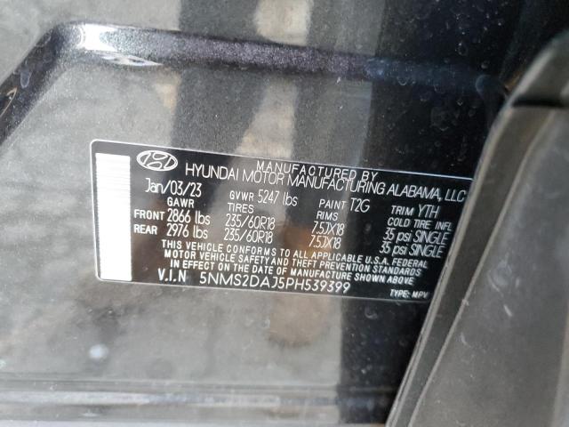 Photo 12 VIN: 5NMS2DAJ5PH539399 - HYUNDAI SANTA FE 