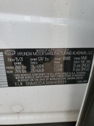 Photo 12 VIN: 5NMS2DAJ6NH410939 - HYUNDAI SANTA FE 