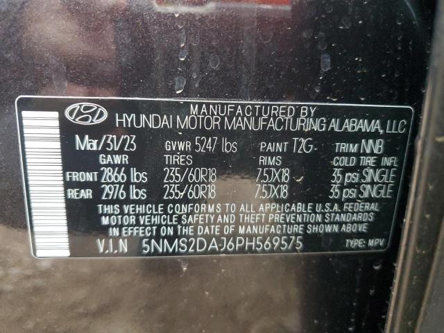 Photo 12 VIN: 5NMS2DAJ6PH569575 - HYUNDAI SANTA FE S 