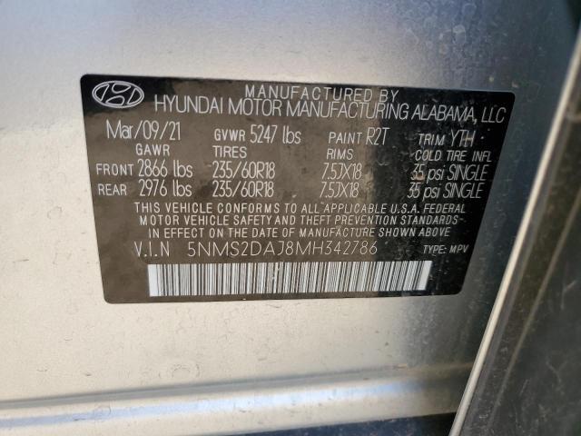 Photo 12 VIN: 5NMS2DAJ8MH342786 - HYUNDAI SANTA FE S 