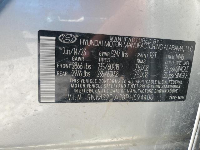 Photo 12 VIN: 5NMS2DAJ8PH594400 - HYUNDAI SANTA FE S 